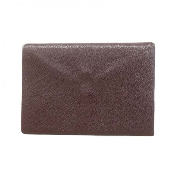 Hermes Hermès Calvi Duo Verso Wallet/Coin Case Chevre Mysore Rouge Serie B...